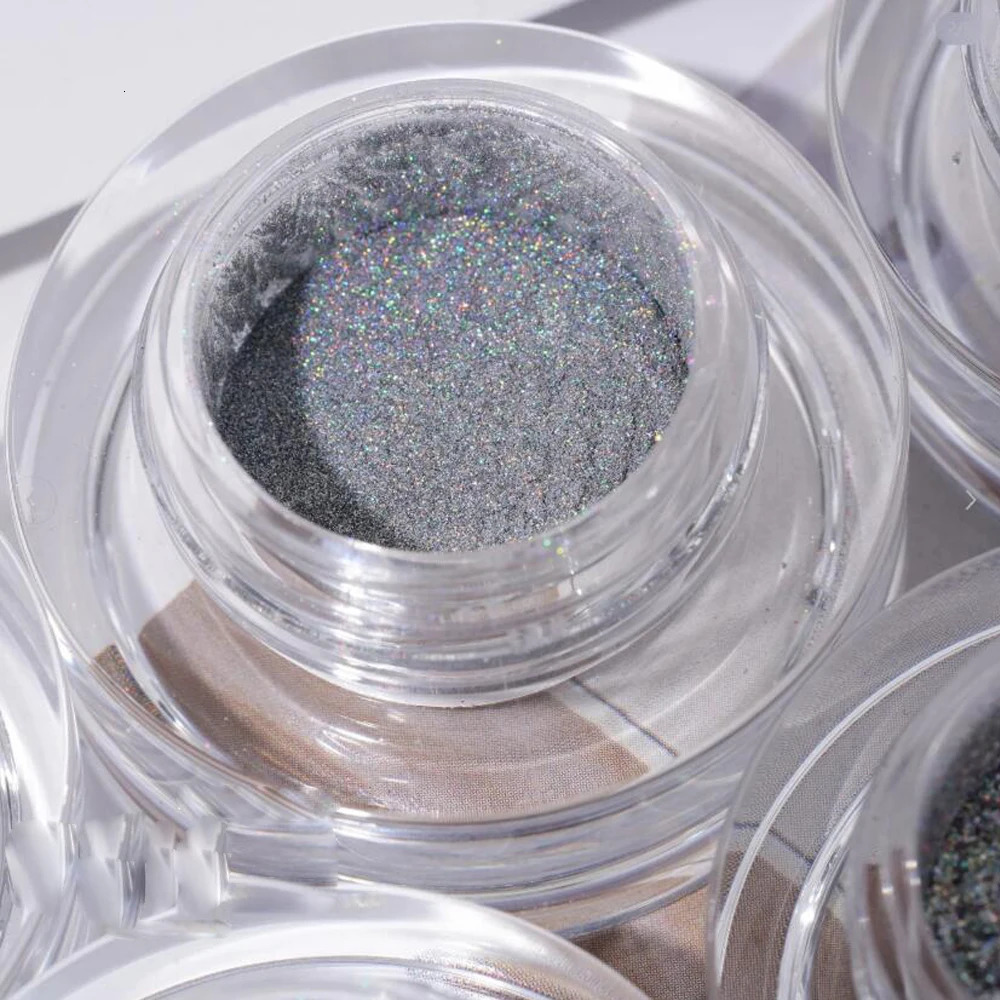 1Box Unicorn Holographic Nail Powder Silver Glitter Metallic Rub Dust Mirror Pigment Extra Fine Shiny Chrome For DIY Manicure*Y* 240627