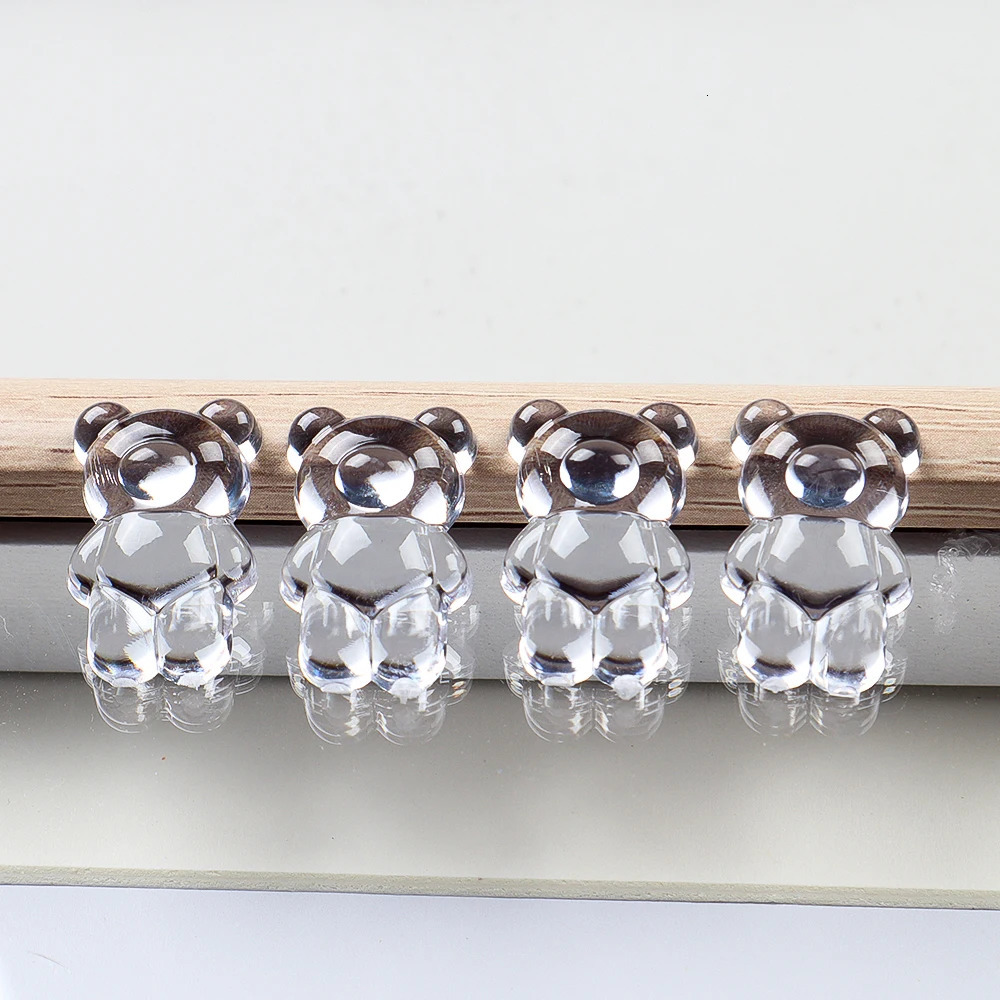 50pcs False Nail Tips Color Card Display Shelf Clear Nail es Color Card Gel Polish Bear Shape Nail Art Sample Stand 240627