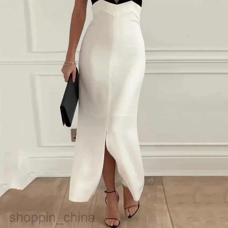 Basic Casual Women Dresses Fashionable women's clothing new sexy sleeveless suspender color blocking dress