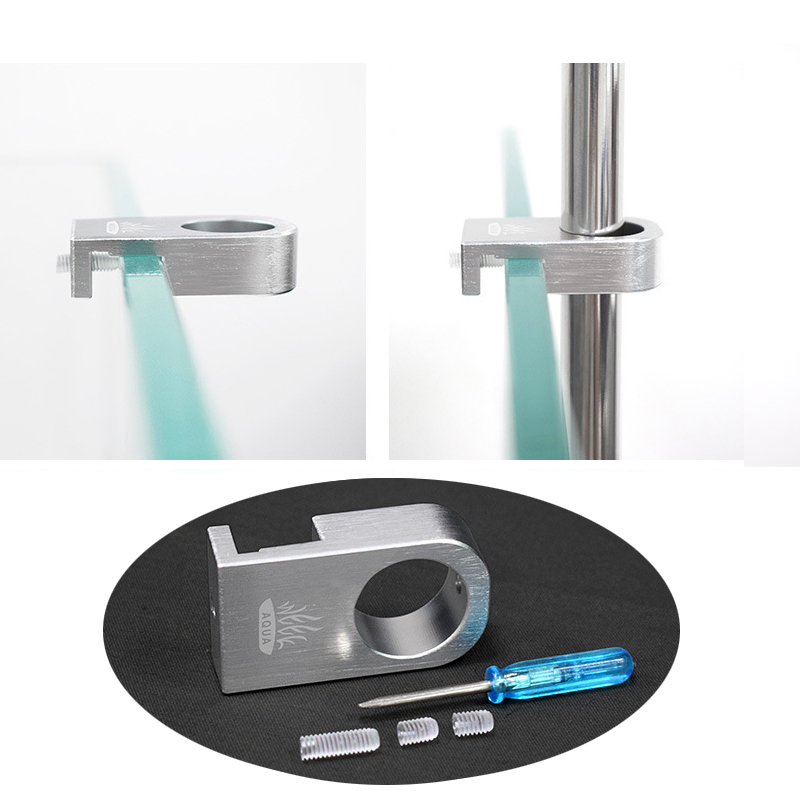 2pcs Aluminum Alloy Water Pipe Clamps Clip Hose Holder Aquarium Filter Fish Tanks Fixed Parts Accessory Fishbowl Lily Gadgets