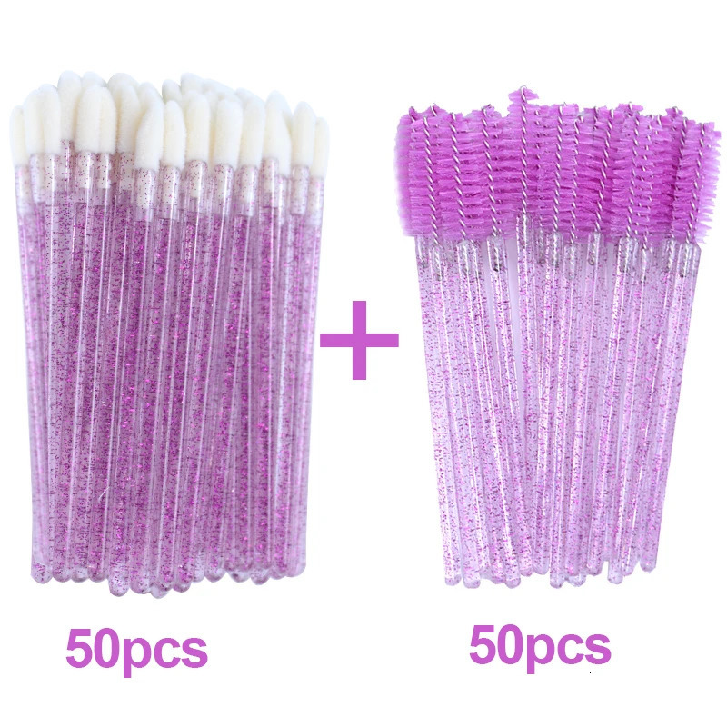 Disposable Lip Brushes Eyelash Mascara Wands 2 In 1 Bundle Sale Lipstick Cotton Swab Lipgloss Brush Makeup Tools Applicators 240627