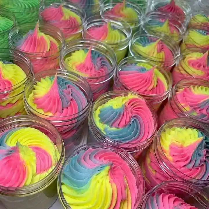 Wholesales Cream Private Label Body Scrub Body Lotion Unicorn Body Butter Organic Whipped Butter Rainbow Shea Body Butter 240627