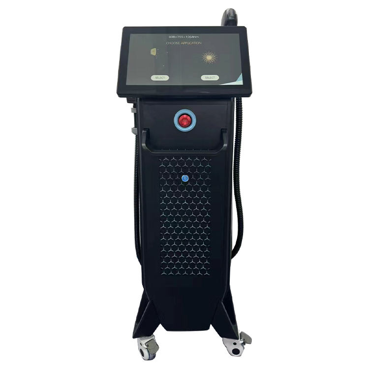 3 Wavelength Non-invasive Diode Laser Hair Removal Painless Freezing Point Depilation Hair Root Damage 755nm 808nm 1064nm Skin Smoothing Machine