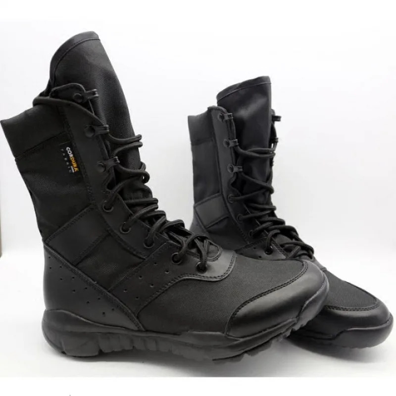 Mens Work Shoes SFB Light Men Ankle Waterproof Lace Up Tactical Boot Fashion Mesh Motorcycle Boots 240628