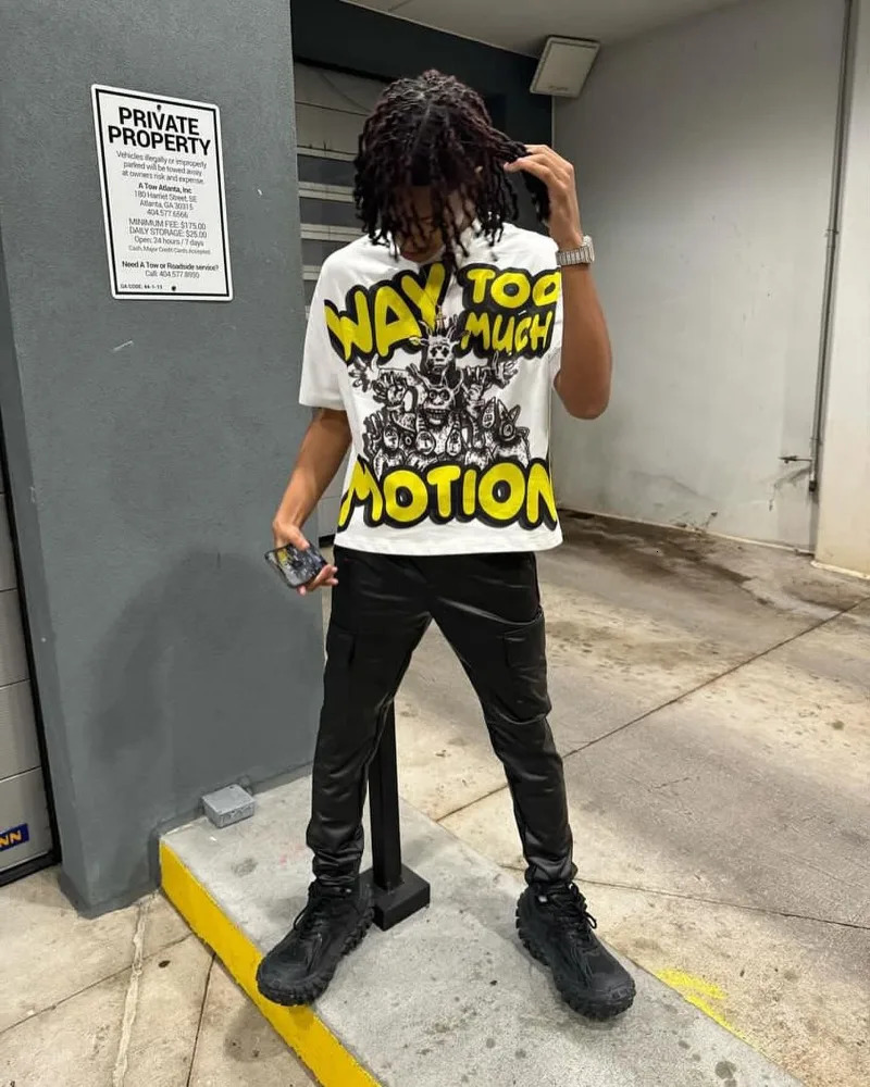 Y2K retro trendy Gothic versatile oversized prototype shortsleeved printed Tshirt mens street Harajuku casual loose top 240619