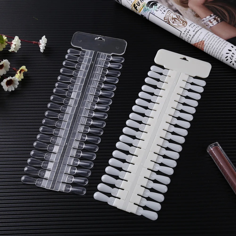 1-3set 36-108pcs Nail Color Card Removable Nail Art Display Board Rack False Nail Tips Color Card DIY Manicure Practice Tools 240627