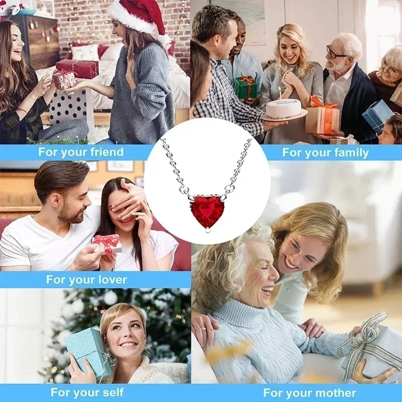 Exquisite 925 Sterling silver Classic Brilliant Round Hearts Pendant Necklace fits Original Pandora Pendant DIY Surprise Gift