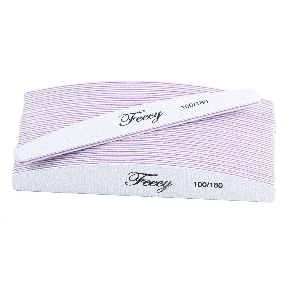 10Pcs/Lot Nail File Buffer Double Side Nail Files Buffer 80/100/150/180/240 Grit Limas Trimmer Lime Nail Art Ongle Manicure Tool 240627