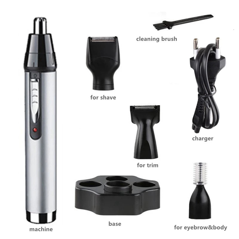 Origina all in1 Rechargeable Nose Ear Hair Trimmer For Men Grooming Kit Electric Eyebrow Beard Trimer Nose And Ears Trimmer 240627