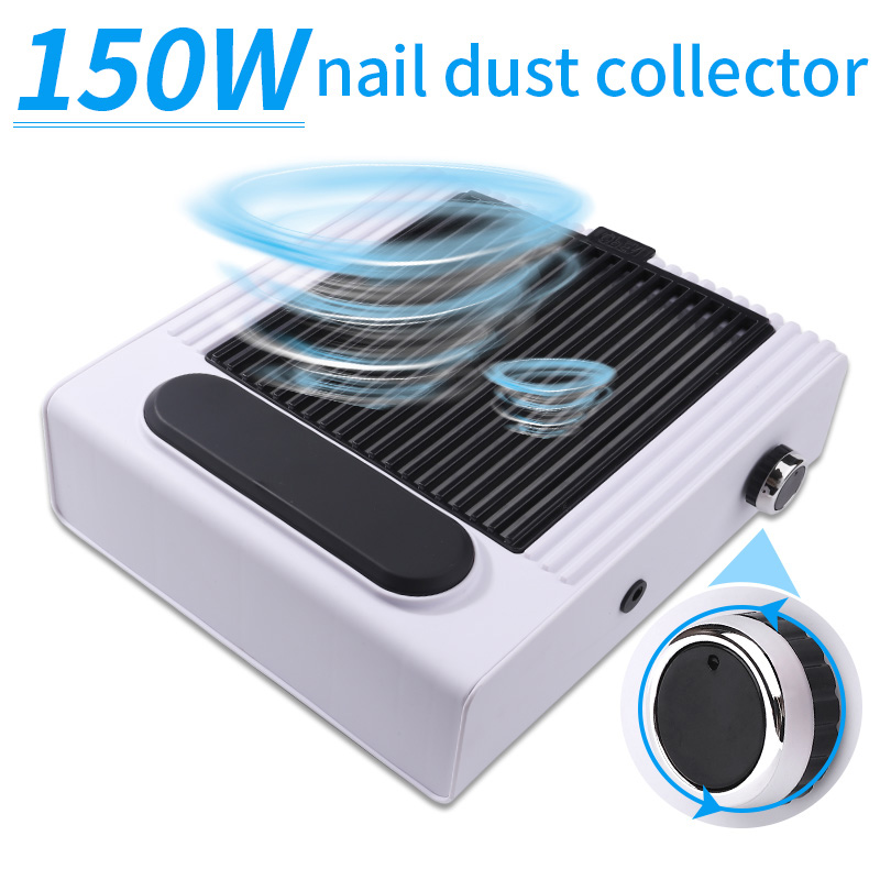 Nail Dust Collector Vacuum Cleaner Gel Nails Powder Reducer Absorber Sucker Extractor Fan for Manicure Professional Aspirator