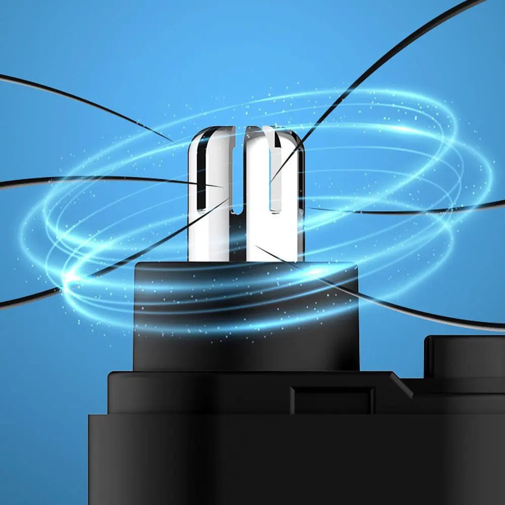 Cleanlook Portable Nose Hair Trimmer Electric Men Mini Nose Hair Remover Machine USB Charging Dual-Edge Blades Nose Trimmer 240627