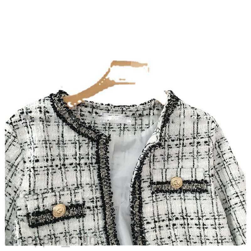 Women Jackets Coats tweed Hong Kong style outerwear for off-season wearing internet famous fried street jackets