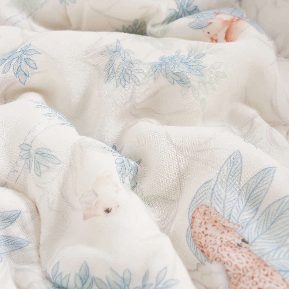 110x140cm Thick Baby Quilt Soft 100% Cotton Dot Minky Blanket Children Sleeping Quilt 240627