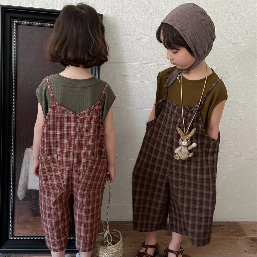 Kids Cotton Vest Tops 1 To 8 Years Baby Boys Girls Summer Clothes Childrens Pullover Summer Toddler Sleeveless Tees 240627