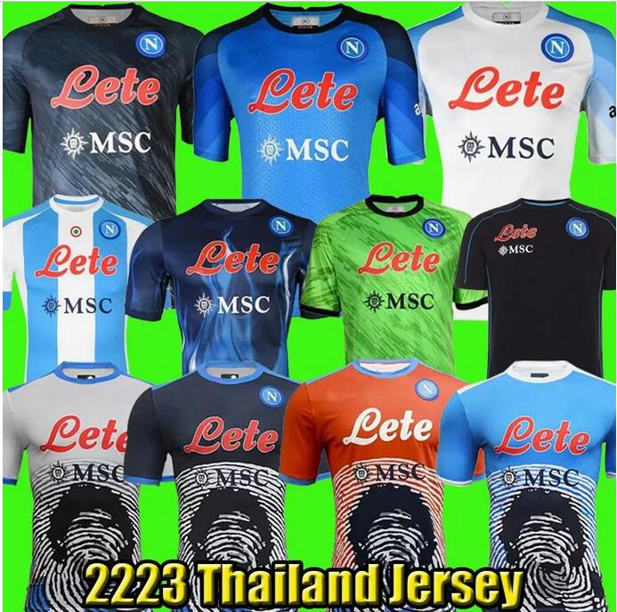 Maradona 22 23 Napoli soccer jerseys Naples football shirt ZIELINSKI KOULIBALY camiseta de futbol INSIGNE foot MERTENS camisa LOZANO OSIMHEN CALCIO KVARATSKHELIA