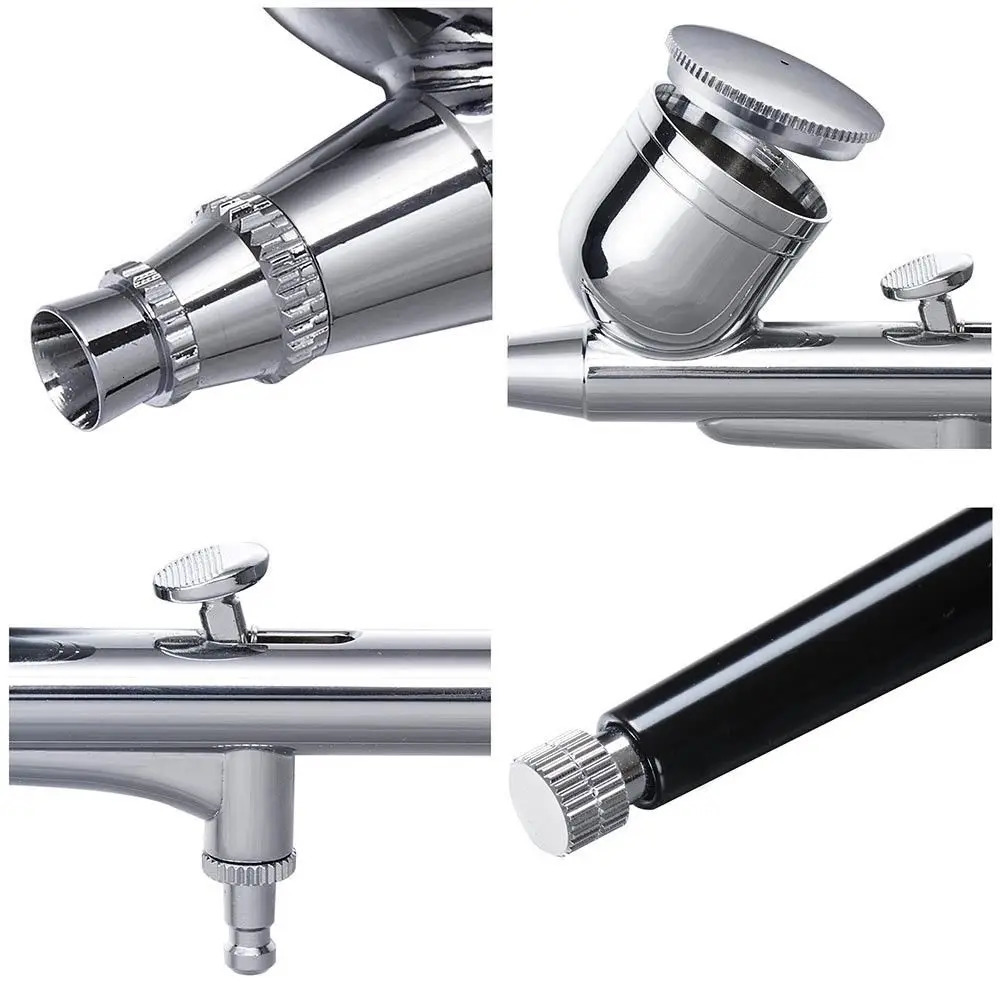 Gravity Dual-action Mini Airbrush Paint Nail Spray Gun Makeup Paint Set Face Tattoo Art Beauty Inkjet Car DIY Tool 240627