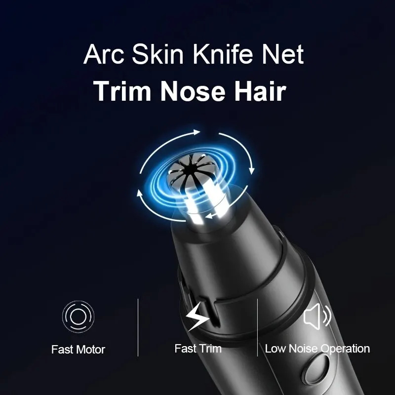 Electric Nose Hair Trimmer Implement Shaver Clipper Men Women Ear Neck Eyebrow Trimmer Shaver Man Clean Trimer Razor Remover Kit 240627