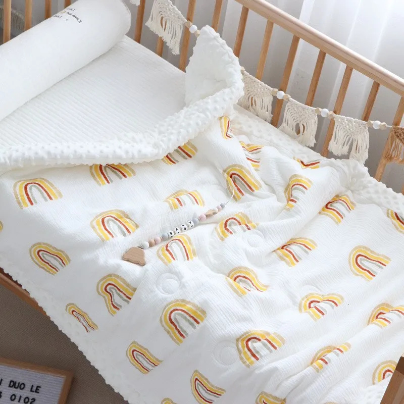 Thick Baby Quilt Pure Cotton Spring Autumn Winter born 100x120cm 120x150cm Pacify Kids Children Blanket For Bed 240627