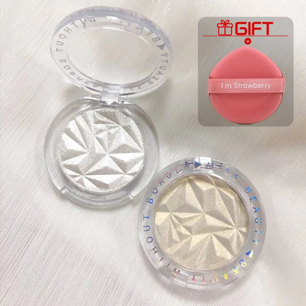 Highlighter Powder Glitter Powder Shimmer 3D Bronzer Matte Contour Blush Powder Makeup For Face Body Highlight Bronzers Makeup 240627