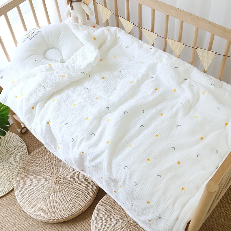 Thick Baby Quilt Pure Cotton Spring Autumn Winter born 100x120cm 120x150cm Pacify Kids Children Blanket For Bed 240627