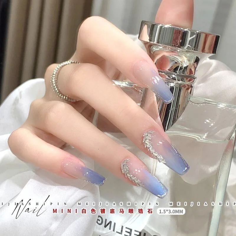 30/100Pcs Pointed Bottom 1.5xm Mini Horse Eye Nail Art Rhinestone Flash High Quality Zircon Crystal 3D Manicure DIY Decoration 240627