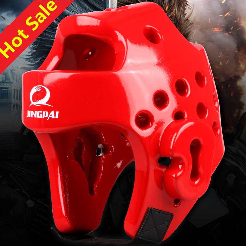 GINGPAI Taekwondo Helmet Sanda Kick Boxing Head Guard Headgear Protector Sparring Gear Karate Muay Thai Head Protection