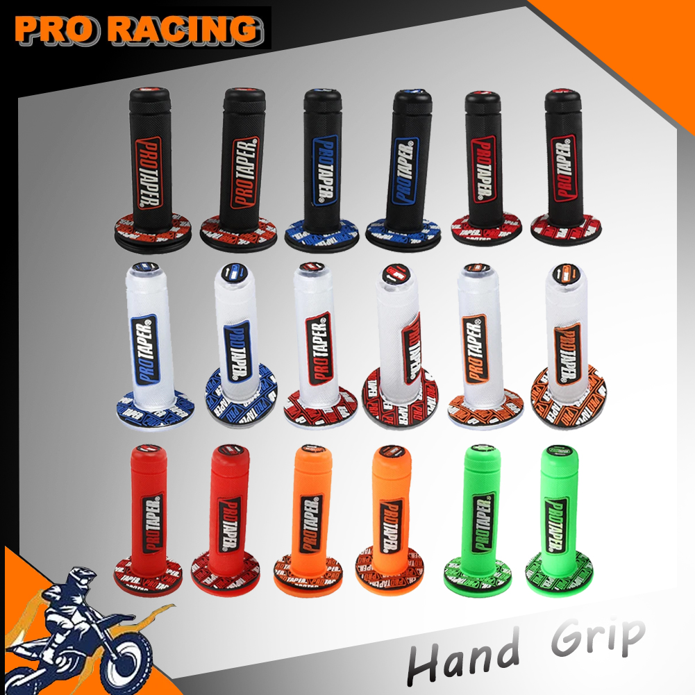 Motorcycle Handle Grips 22mm 24mm Universal Rubber Gel Hand Grip Brake Hands Dirt Bike MX Enduro 7/8" Handlebar For Protaper