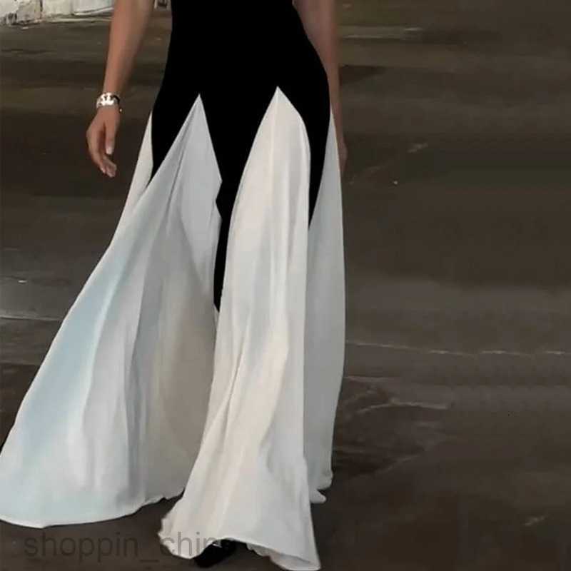 Basic Casual Women Dresses Women's Summer New Fashionable and Elegant Strap Block Color Solid Color Dress