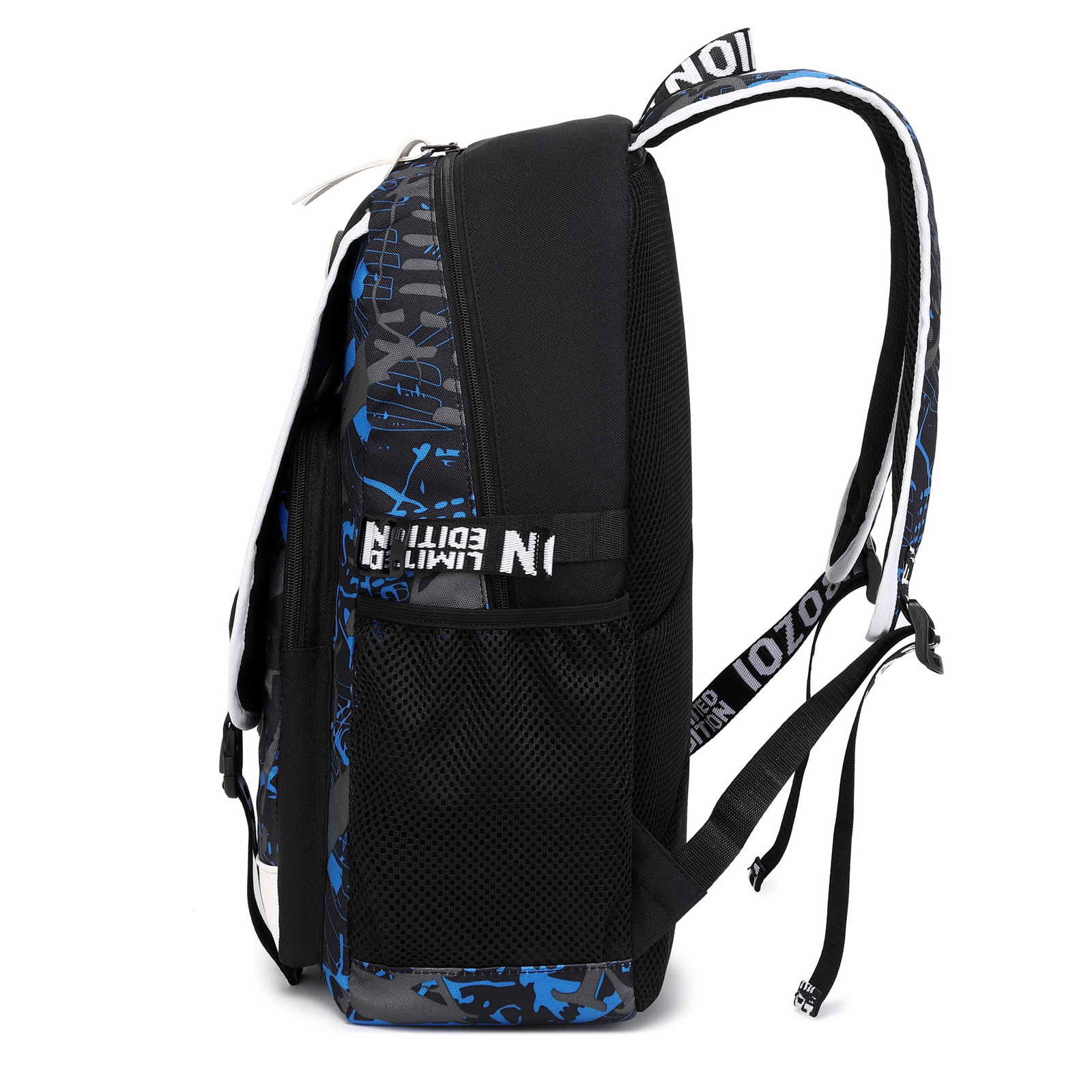 Mochila de gran capacidad para estudiantes de secundaria, impermeable, con estampado de Nightglow, a la moda, para hombre y mujer