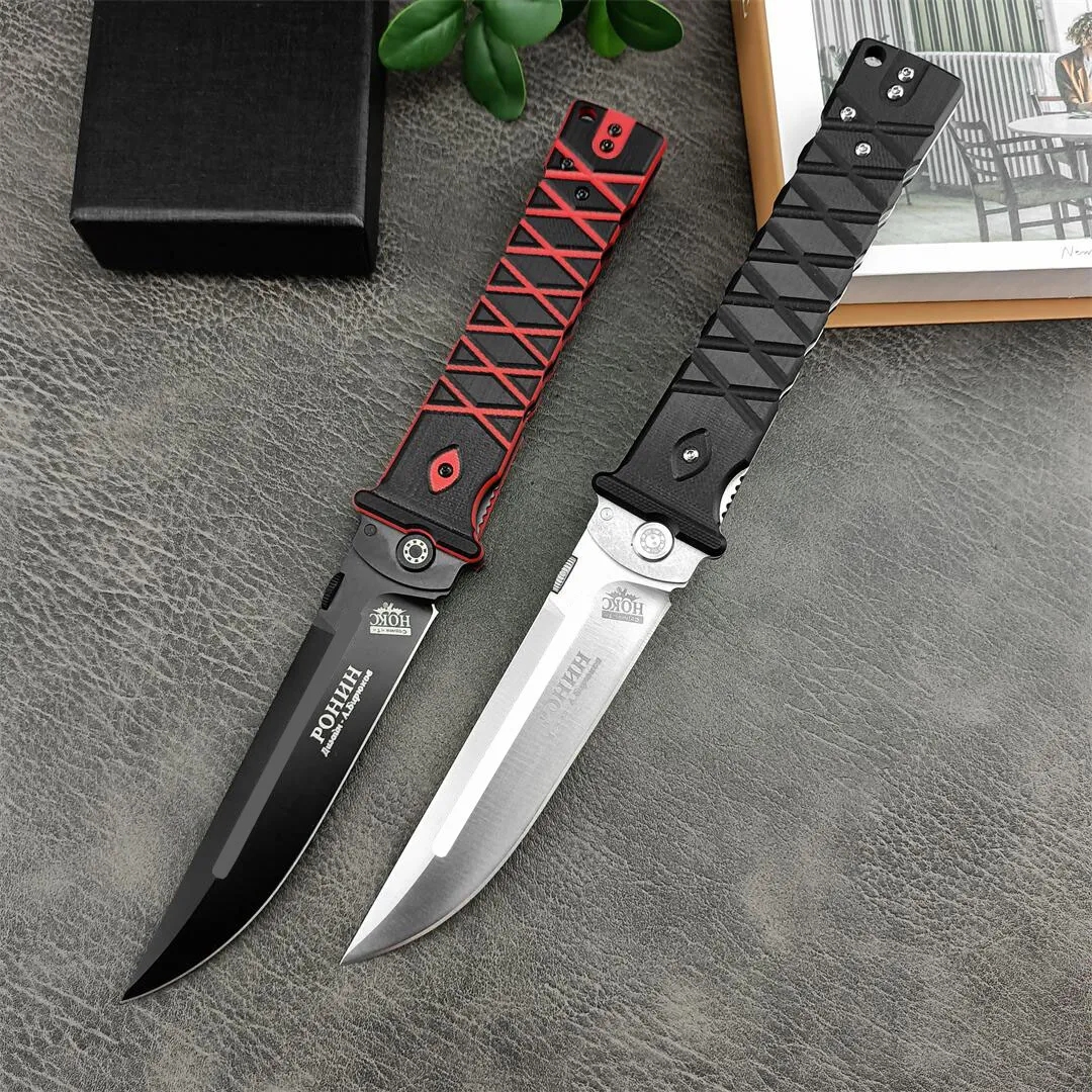 2Models Tactical RUSSIA-HOKC Noks Finka Rocket Folding Knife 440c steel blade G10 handle Knives survival outdoor camping self-defense tools