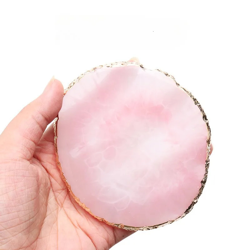 Natural Resin Agate Stone Nail Art Palette False Nail Color Palette Gel Polishing Display Rack Nail Enhancement Tool 240627