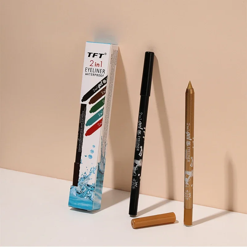 New Waterproof Color Eyeliner Gel Dark Color Red Blue Green White Halloween Party Makeup Eye Liner Pencils Delineador Beauty