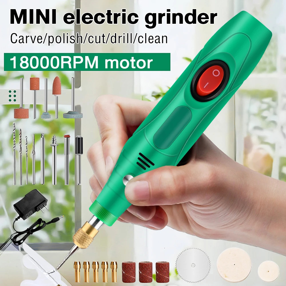 110-240V Mini Drill Polishing Engraver Pen Grinder Electric Rotary Tool Grinding Machine Miniature Household Tool 240627