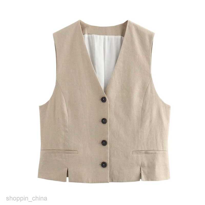 Women's Two Piece Sets Pants Summer New Women's V-neck Slim Fit Vest+Belt and Pants Set F6414