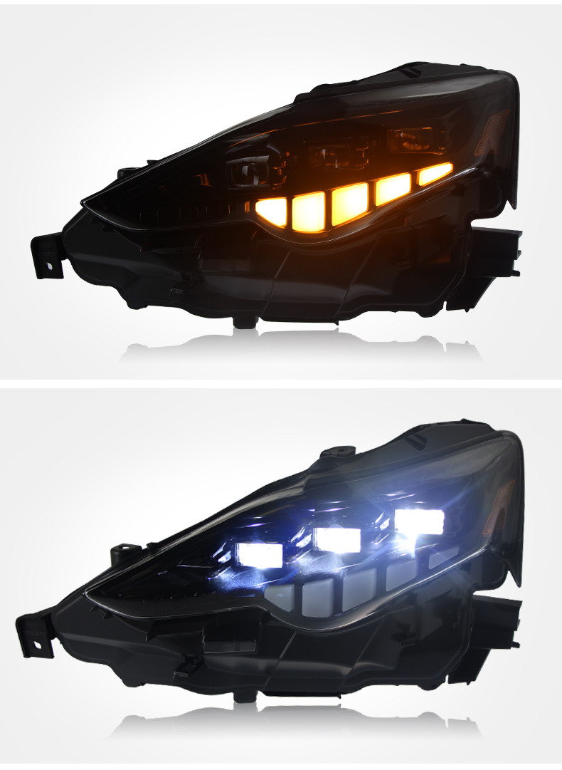 Full LED Headlights for Lexus IS 20 13-20 16 LED Turn Signal Lamp High Low Beam One Lens Front Daytime Light