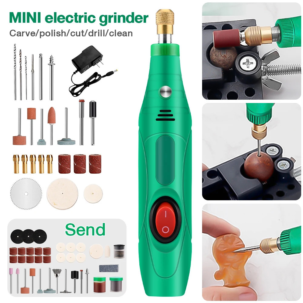 110-240V Mini Drill Polishing Engraver Pen Grinder Electric Rotary Tool Grinding Machine Miniature Household Tool 240627