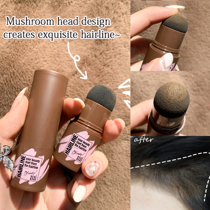 3 Color Hairline Powder Hair Line Shadow Hair Concealer Root Cover Up Hair Shadow Stick Edge Control Repair Gray Brown Coverage