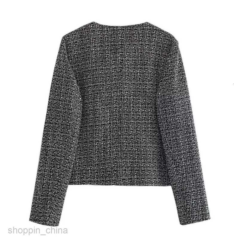Women Jackets Coats Women's Autumn New Round Neck Slim Fit Colored Women's Button Decoration Coat