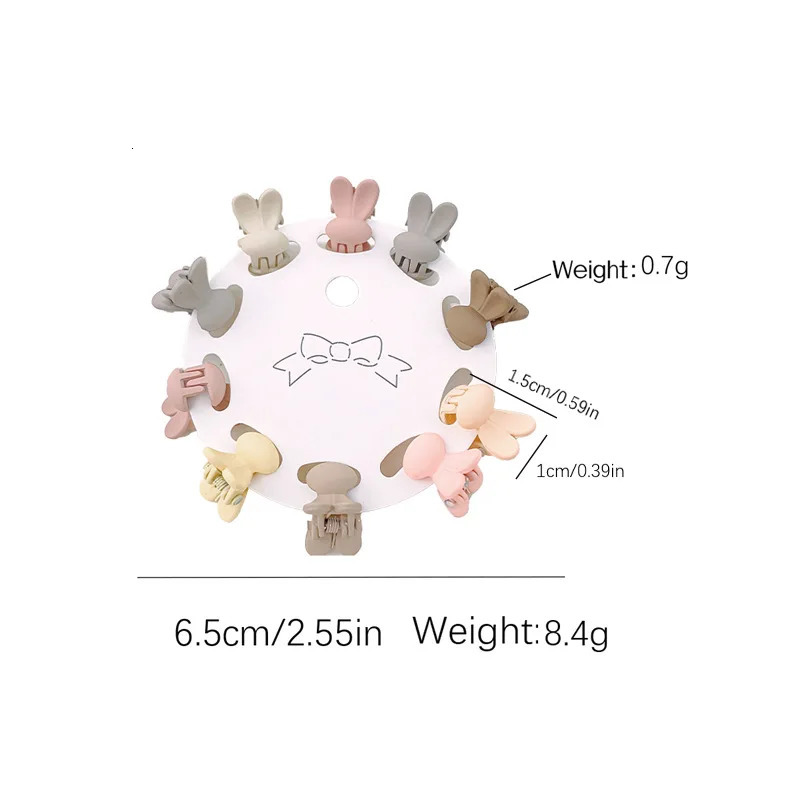 Mini Cute Oatmeal Color Clip Hyuna Style Solid Hair Does Not Hurt Accessories Childrens Bangs Broken 240625