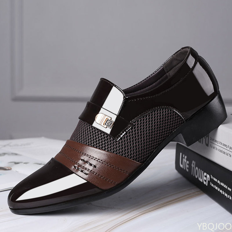 Slip on Oxfords Fashion Business Dress Men 2020 New Classic Leather Men'S Suits Shoes Man Shoes2023
