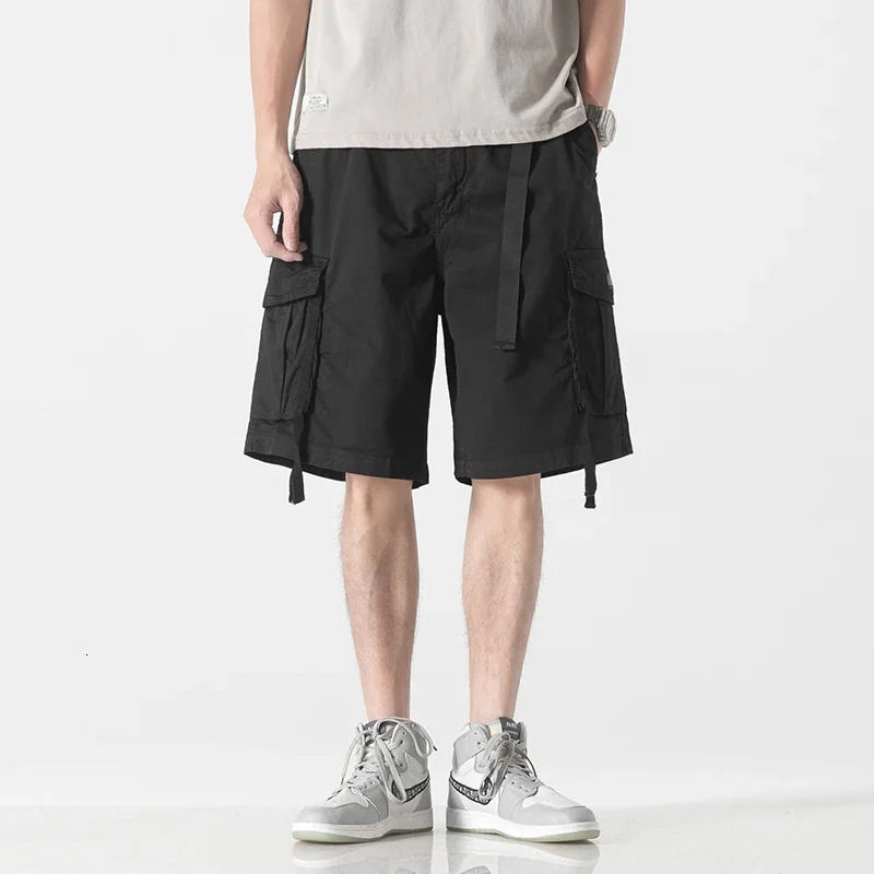 Big Size Cargo Shorts Men 100% cotton Tactical Patch Pockets Short Pants Outdoor Fishing Military Camo 240620