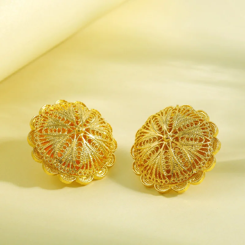 Shamty Women 3 Piece Jewelry Set Pure Gold Color Elegant Sophisticated Weddings And Special Ocns