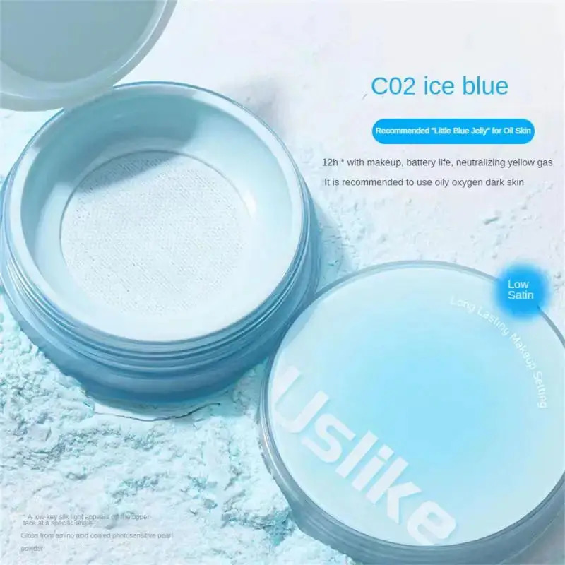 Jelly Loose Powder Oil Control Waterproof Makeup Oil-control Longlasting Lightweight Breathable and Sweatproof For All Ski 240627