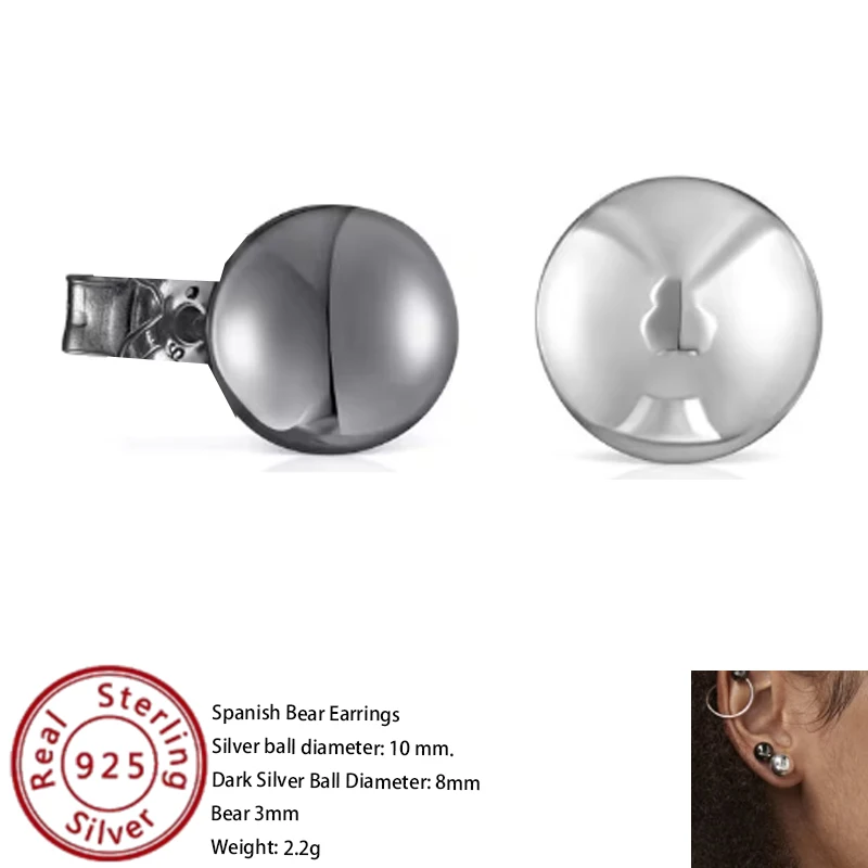 Be the Light of the Party with 2024 Spanish Bear S925 Sterling Silver Earrings as Favors