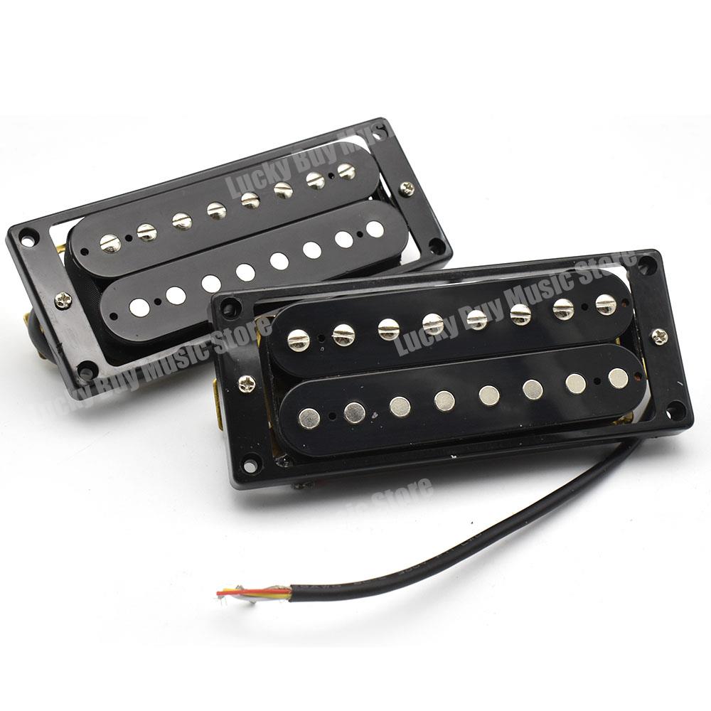 1 Pcs Dual Coil 8 String Electric Guitar Humbucker Pickups Neck & Bridge Pickup Black