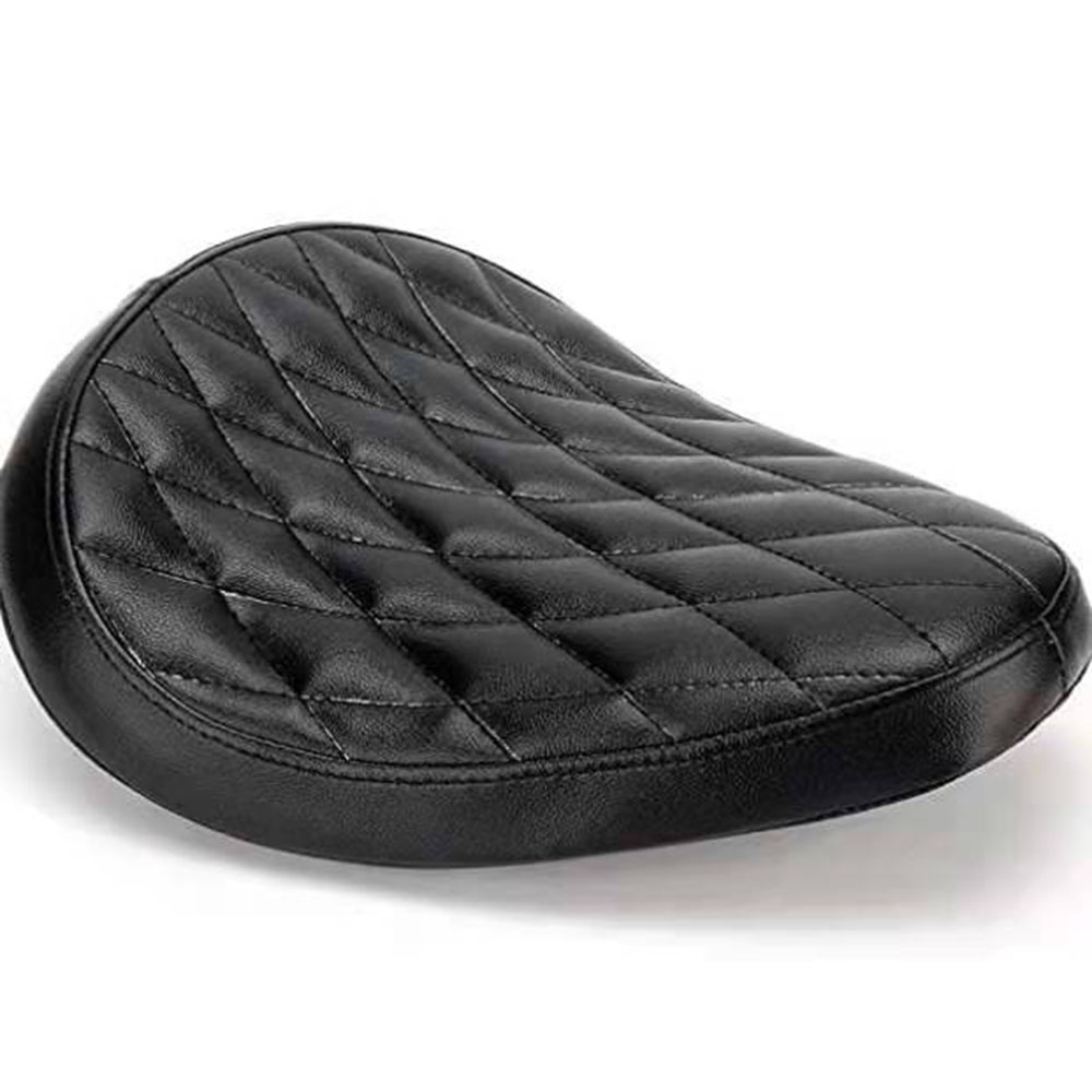 Black Leather Driver Driver Solo Seat For Sportster 883 1990-2013 Saddle Suitable Cruiser Bobber Chopper Custom