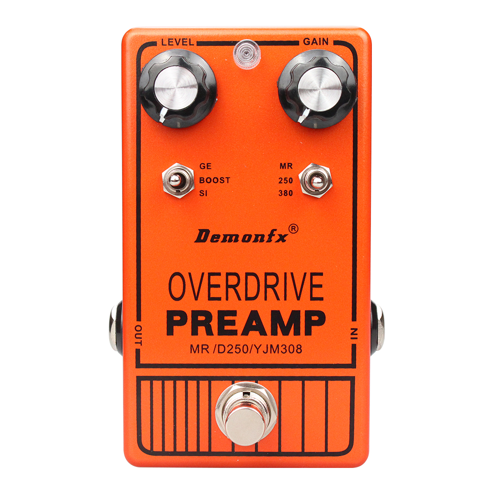 Demonfx DOD250,YJM308,Yngwie,PREAMP,OVERDRIVE,JHS,Yellow And Grey250 in a box,Guitar Pedal,Distion,Handmande