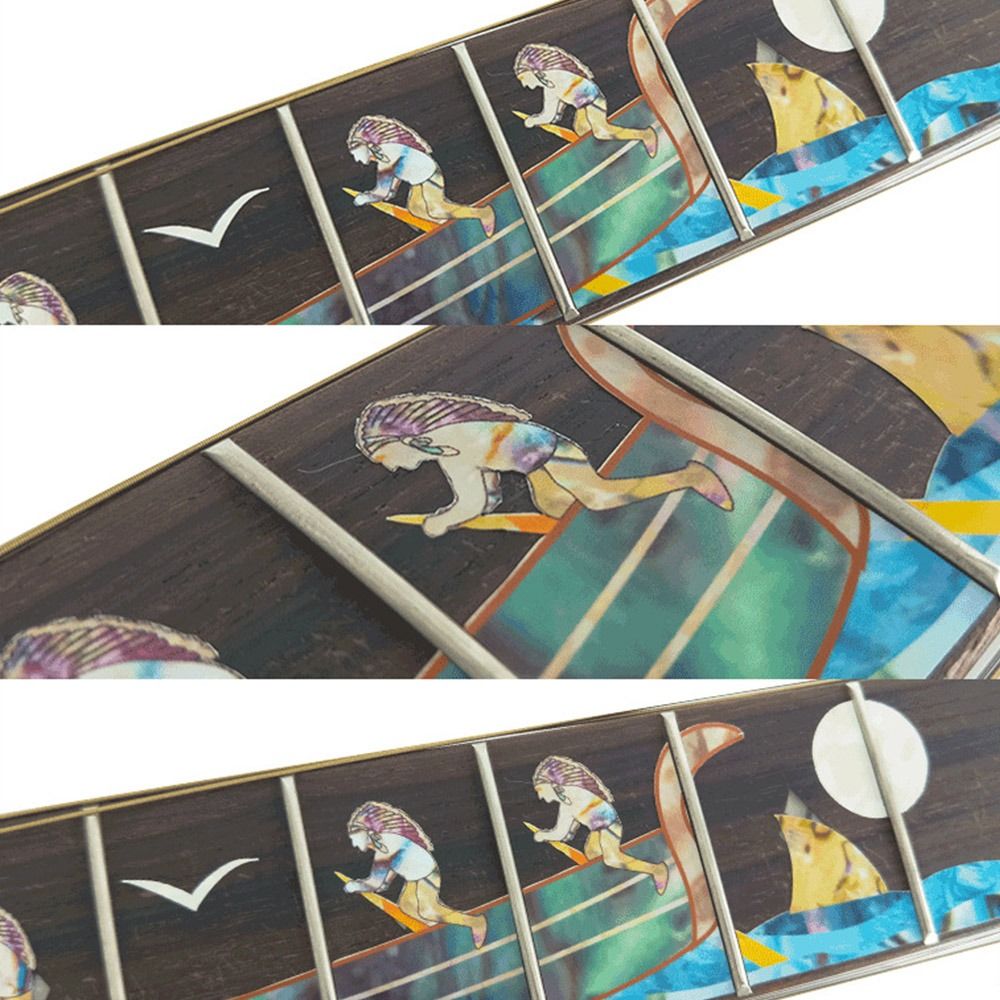 9 Styles NEW Guitar Fretboard Decals Inlay Sticker Guitar Neck Headstock Guitarra Bass Ukulele Thin Sticker Guitarra Accessories