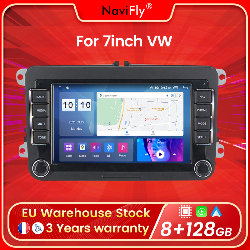 2 Din Android Car Radio GPS For VW / Volkswagen Skoda Octavia golf 5 6 touran passat B6 polo Jetta 2Din Radio Coche