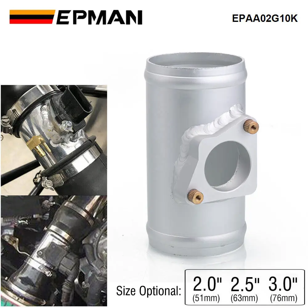 EPMAN 2"/2.5"/3" Aluminum Air Flow Sensor Adapter For Toyota For Mazda For Subaru Air Intaker MAF Adapter Flange Base EPAA02G10K